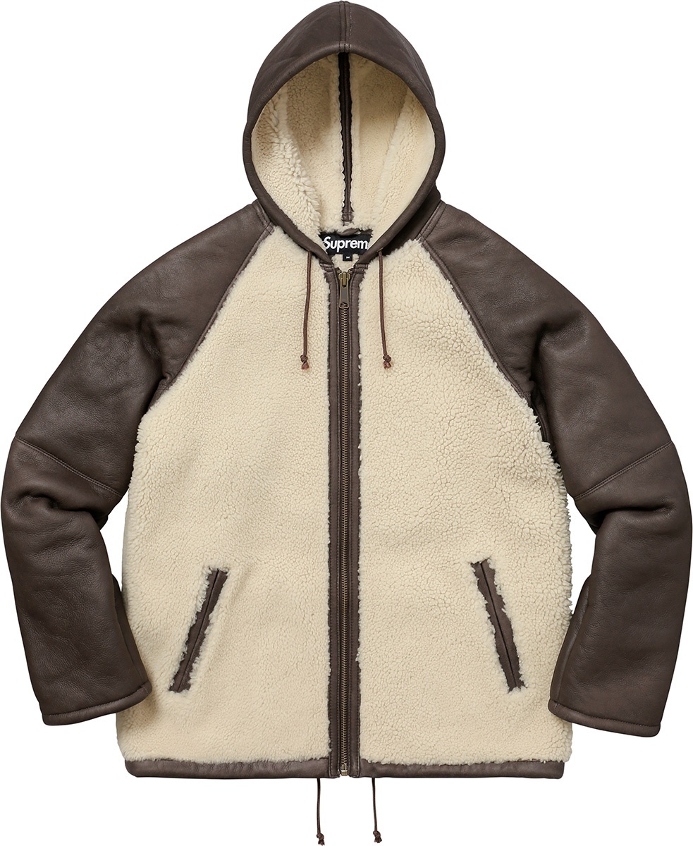 Reversed Shearling Hooded Jacket view 12